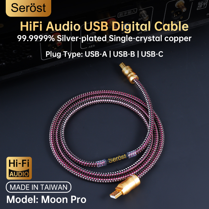 Usb Sound Card External - Serost HiFi Silver-Plated Single-crystal Copper USB