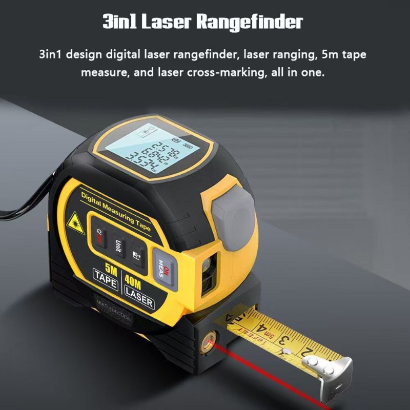 Laser Distance Measure - 3 In 1 Laser Distance Meter