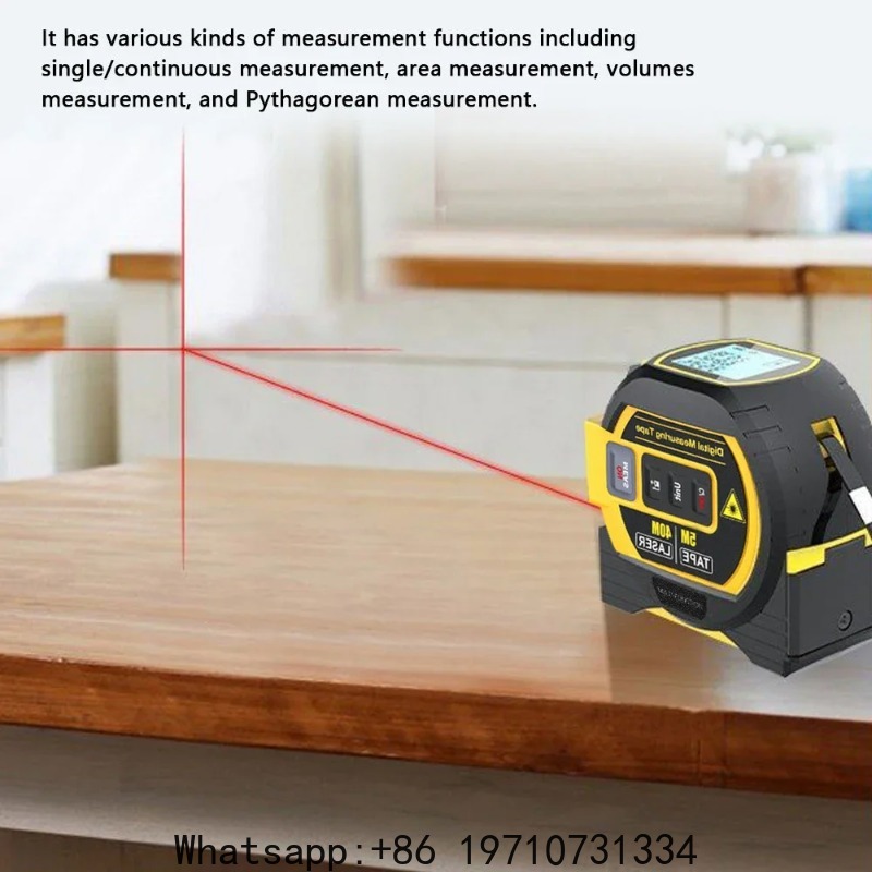Laser Distance Measure - Digital Laser Rangefinder 3in1 40M/60M Distance
