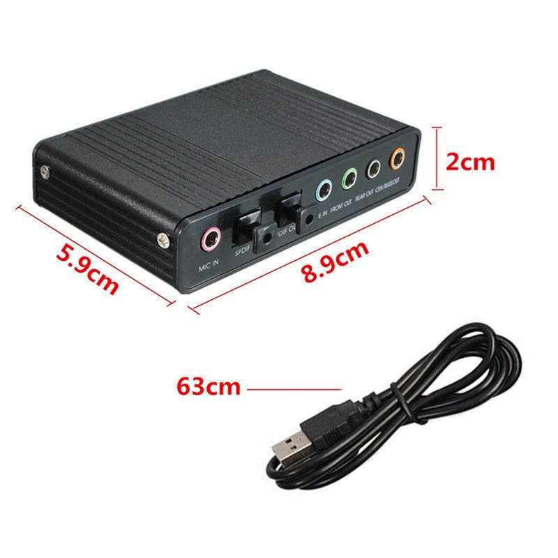 AA19 USB Optical Sound Card 6  - đánh giá và giá Usb Sound Card External