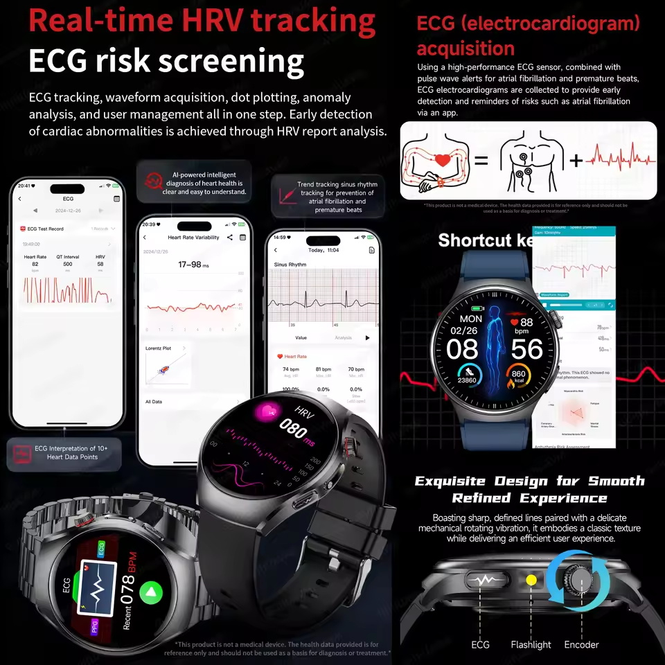 New Accurate ECG Smart Watch B - đánh giá và giá Laser Distance Measure