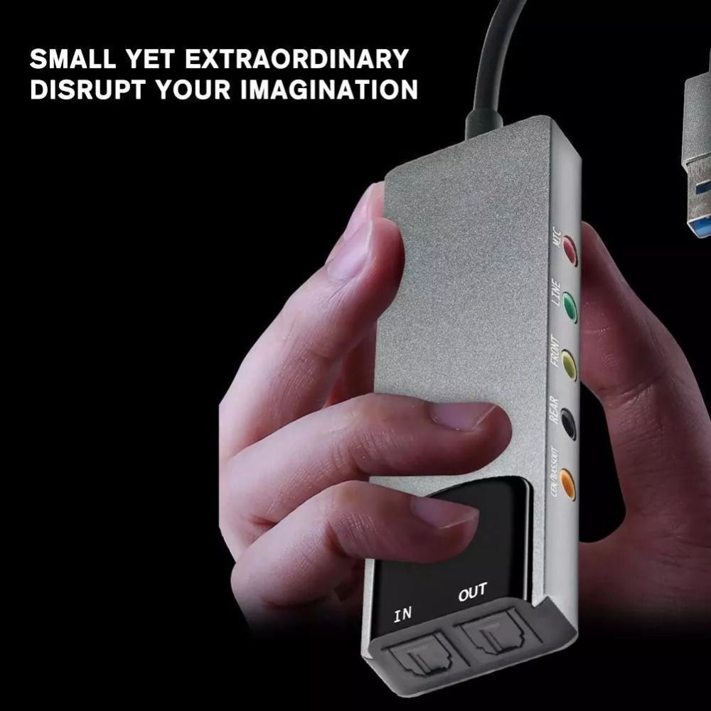 New USB Sound Card 7.1 5.1 Cha - đánh giá và giá Usb Sound Card External