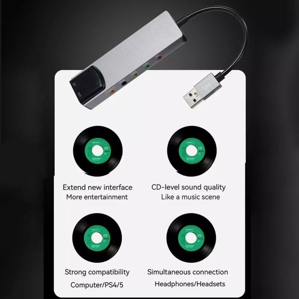 New USB Sound Card 7.1 5.1 Cha - đánh giá và giá Usb Sound Card External