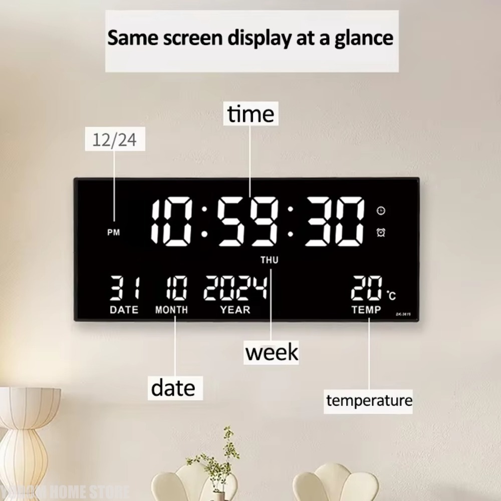 Digital Large Wall Clock Alarm - đánh giá và giá Modern Electronics Gadgets