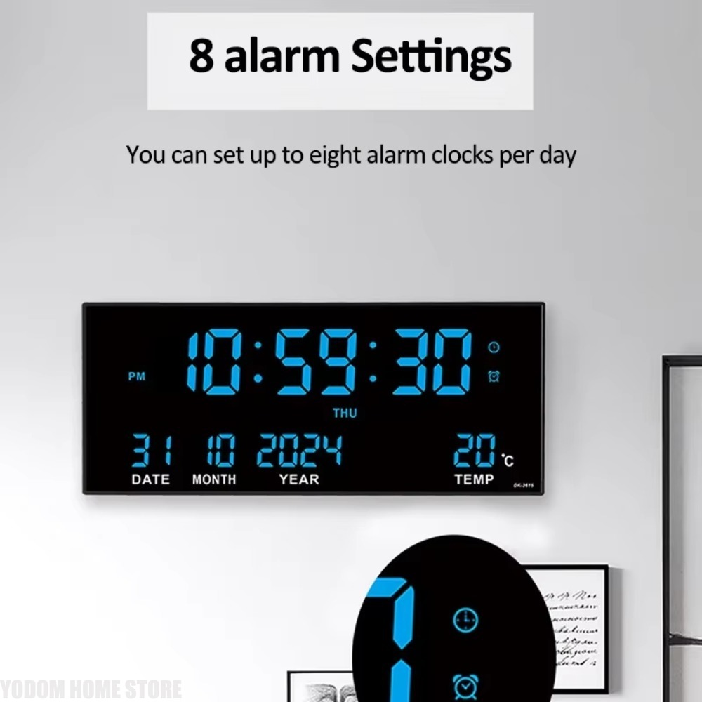 Digital Large Wall Clock Alarm - đánh giá và giá Modern Electronics Gadgets