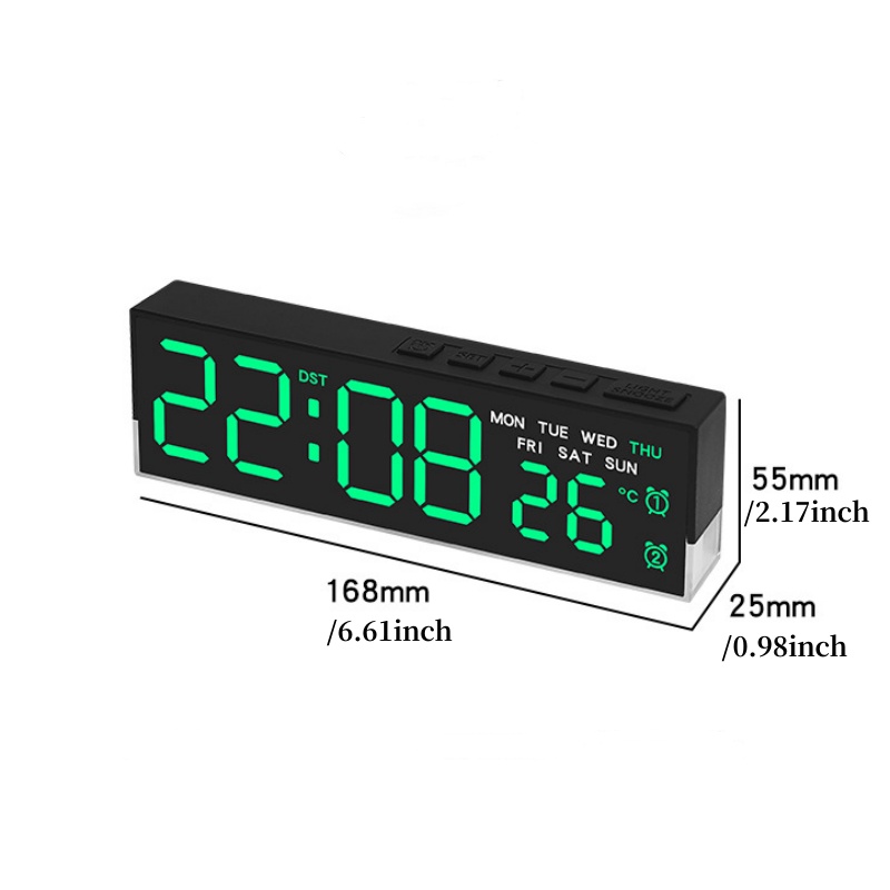LED Digital Alarm Clock Temper - đánh giá và giá Modern Electronics Gadgets