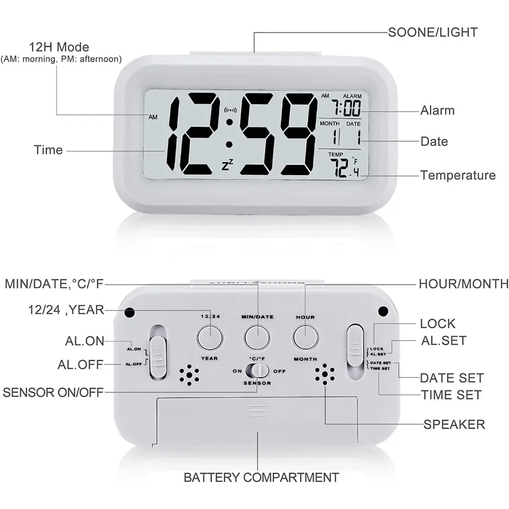 LED Electronic Digital Alarm C - đánh giá và giá Modern Electronics Gadgets