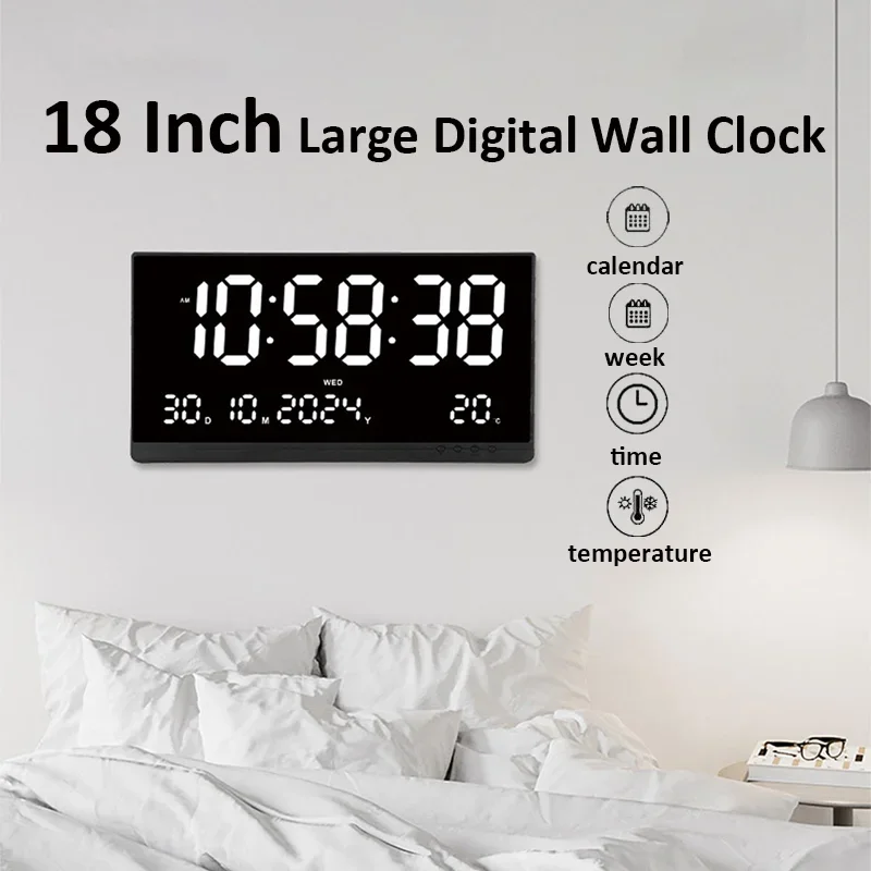 21 Inch Large Digital Wall Clo - đánh giá và giá Modern Electronics Gadgets