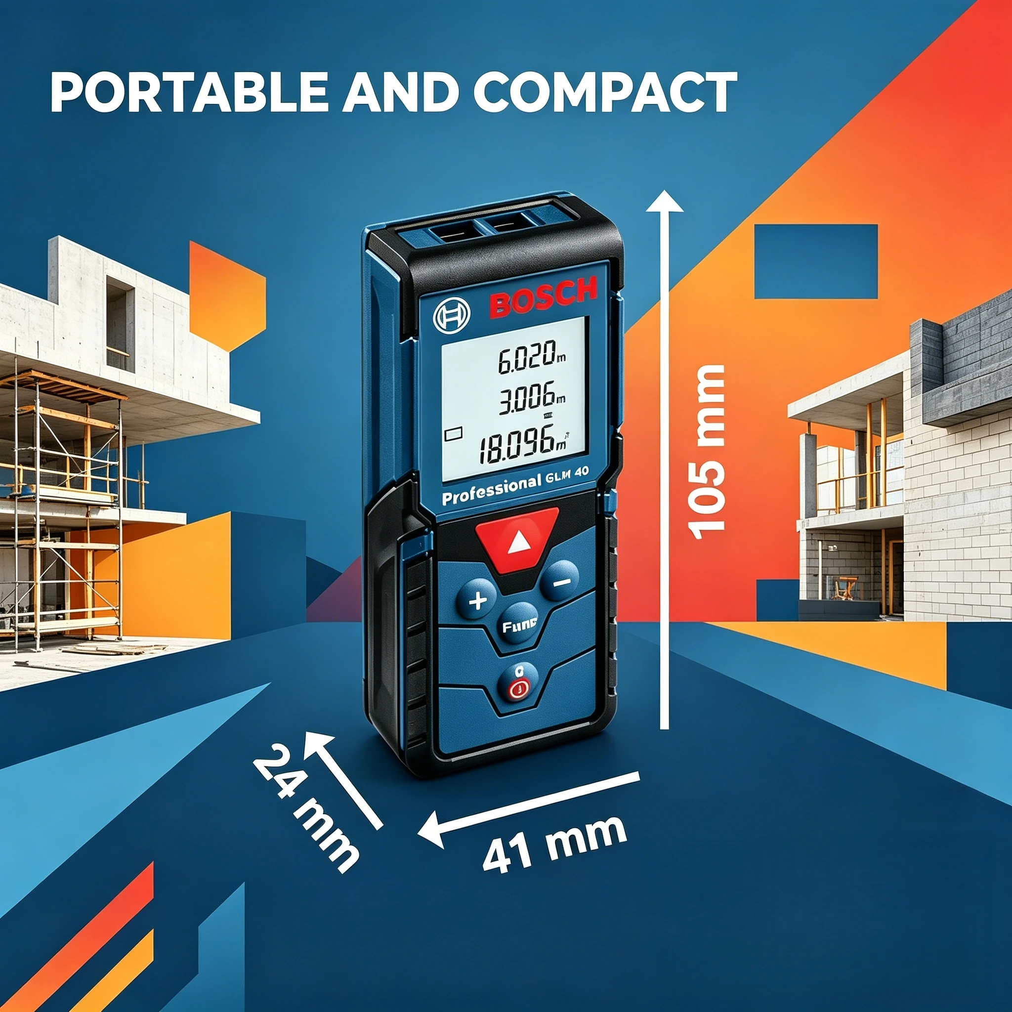 BOSCH GLM 4000 Laser Range Fin - đánh giá và giá Laser Distance Measure