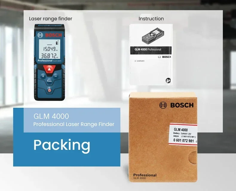 BOSCH GLM 4000 Laser Range Fin - đánh giá và giá Laser Distance Measure