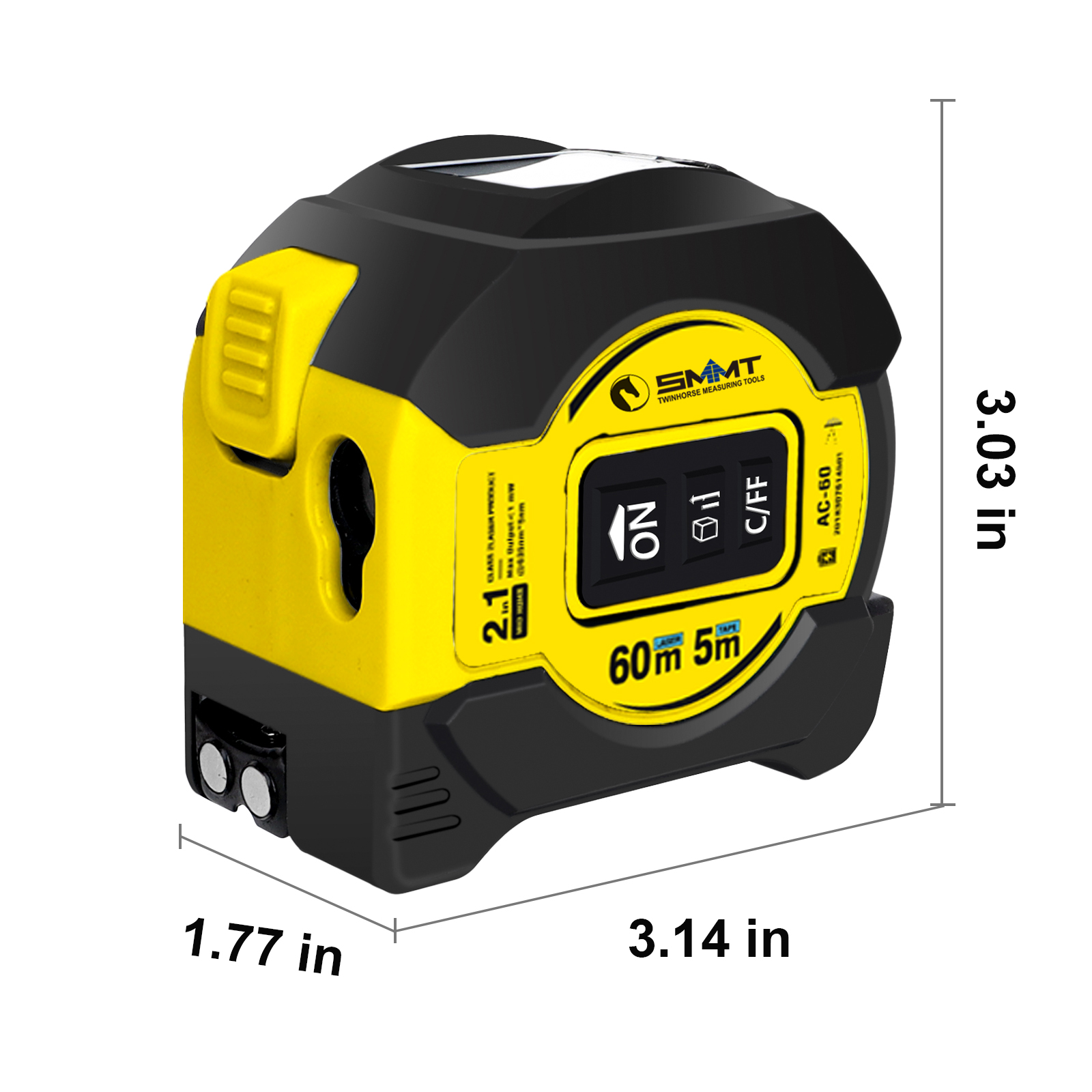 2-in-1 Laser Tape Measure 5m 6 - đánh giá và giá Laser Distance Measure
