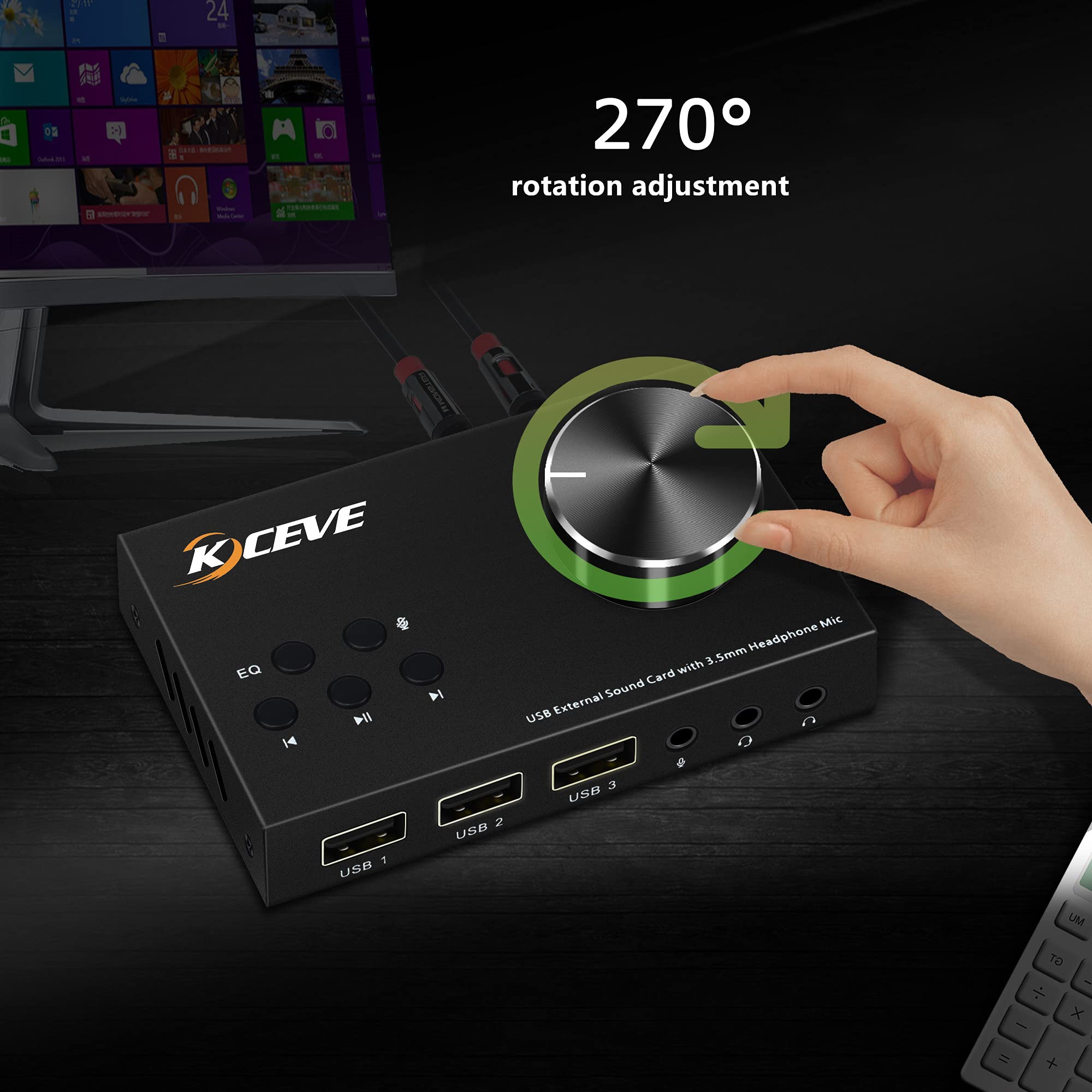 External Sound Card with Volum - đánh giá và giá Usb Sound Card External