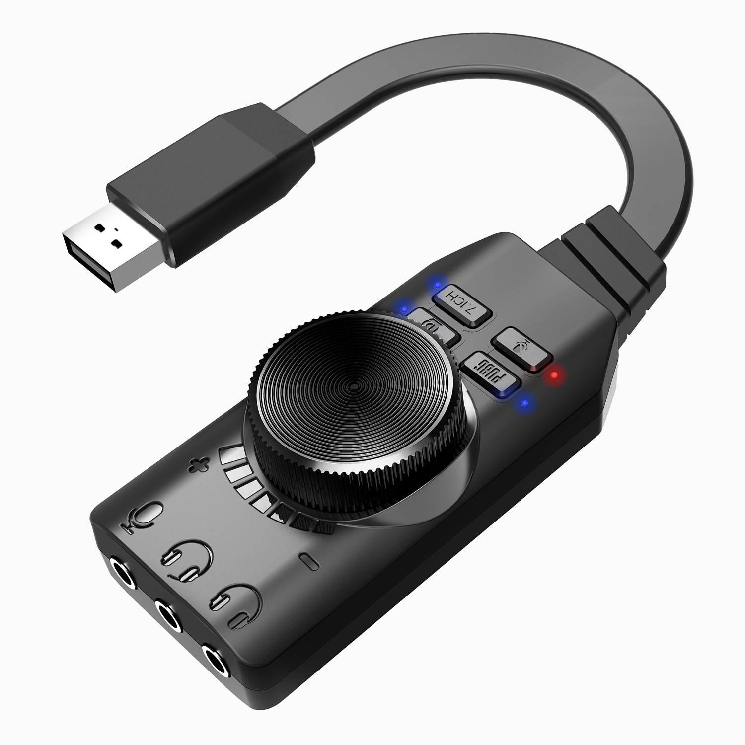 GS3 7.1 Channel Sound Card Con - đánh giá và giá Usb Sound Card External
