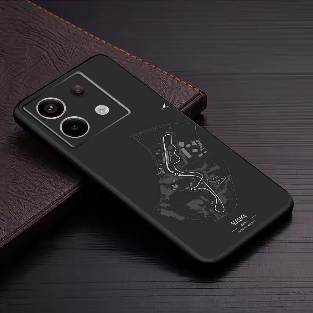 F1 Race Track Print  Phone Cas - đánh giá và giá Xiaomi Redmi Note 14