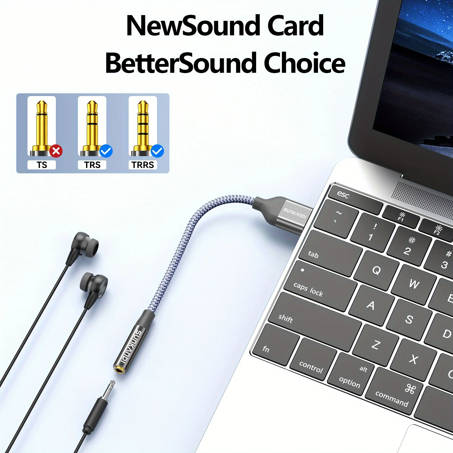 SUNKANDI USB to 3.5mm Audio Ja - đánh giá và giá Usb Sound Card External