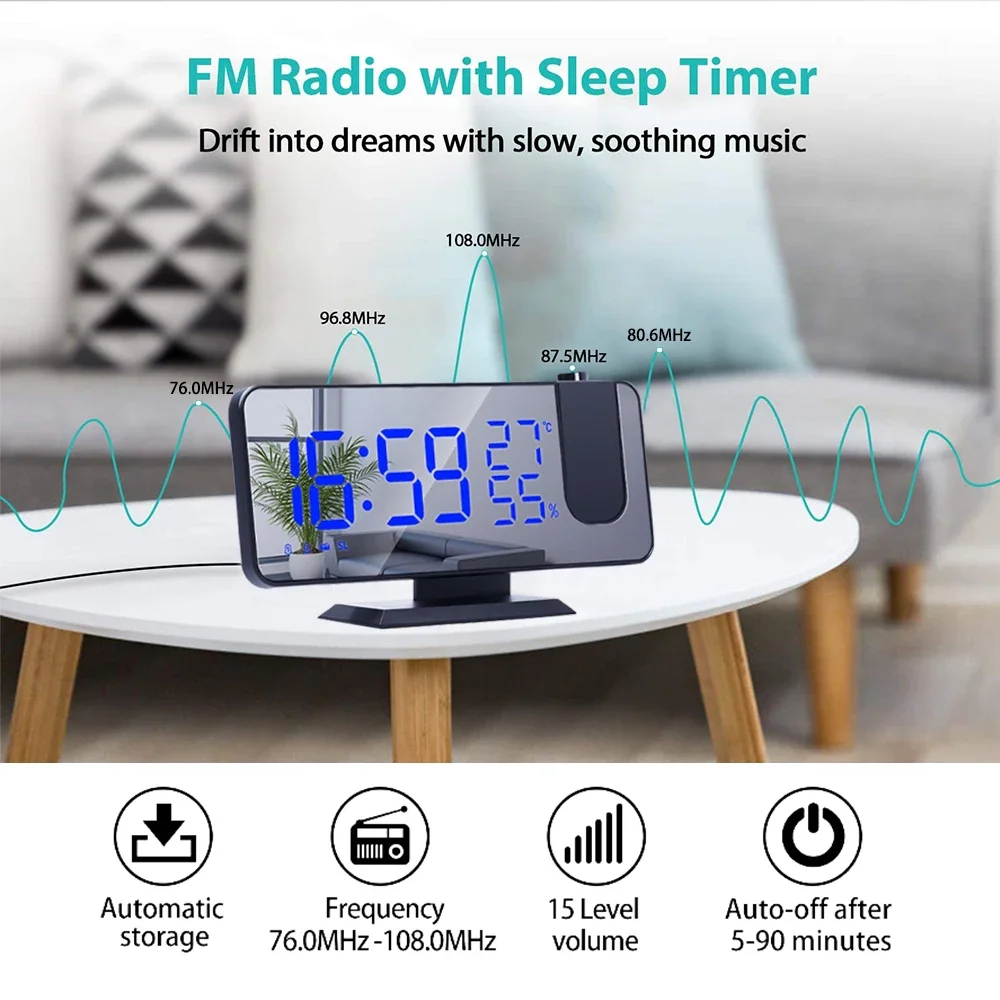 LED Digital Projection Alarm C - đánh giá và giá Modern Electronics Gadgets