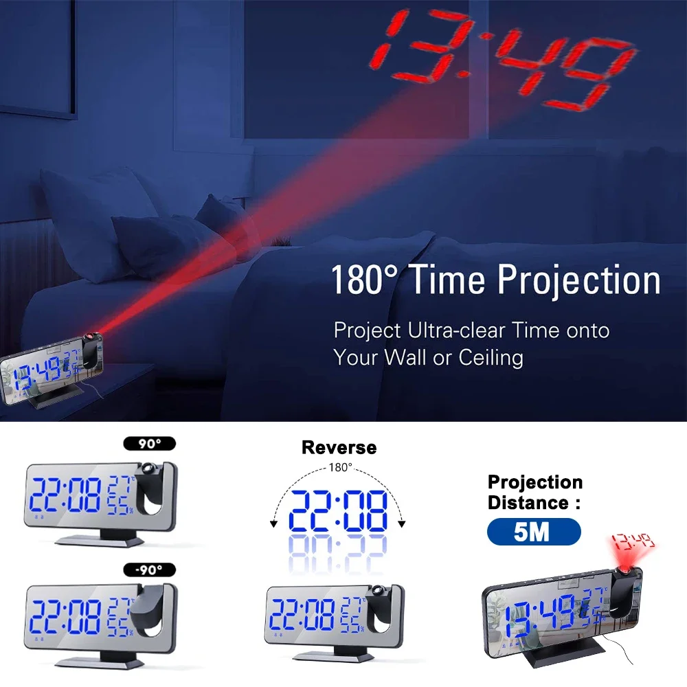 LED Digital Projection Alarm C - đánh giá và giá Modern Electronics Gadgets